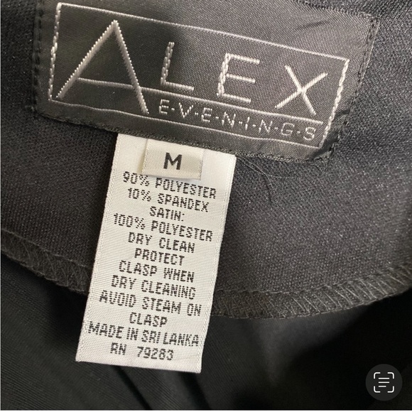 Alex evenings black velour jacket size M (b0) - Picture 5 of 5